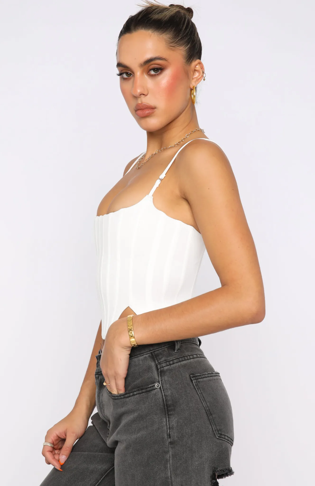 Shirts & Blouses | White Fox Boutique Living Large Bustier white