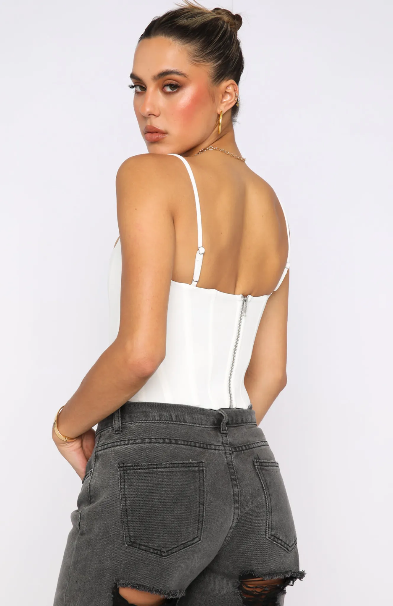 Shirts & Blouses | White Fox Boutique Living Large Bustier white
