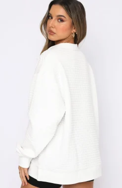 Jackets & Blazers | White Fox Boutique Long Way Home Sweater white