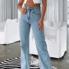 Denim | White Fox Boutique Long Way To Go Jeans Washed blue