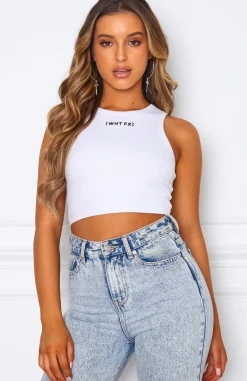 Shirts & Blouses | White Fox Boutique Look Both Ways Crop white