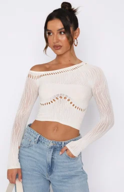 Shirts & Blouses | White Fox Boutique Losing Sleep Long Sleeve Top Snow white