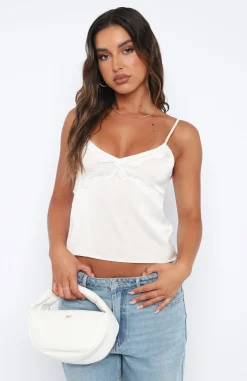 Shirts & Blouses | White Fox Boutique Lost In Your Light Top Pearl white