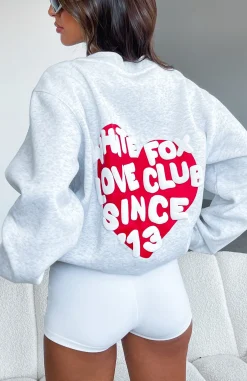Jackets & Blazers | White Fox Boutique Love Club Oversized Sweater Marle grey