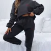 Sweatpants | White Fox Boutique Love Me Right Sweatpants Charcoal grey