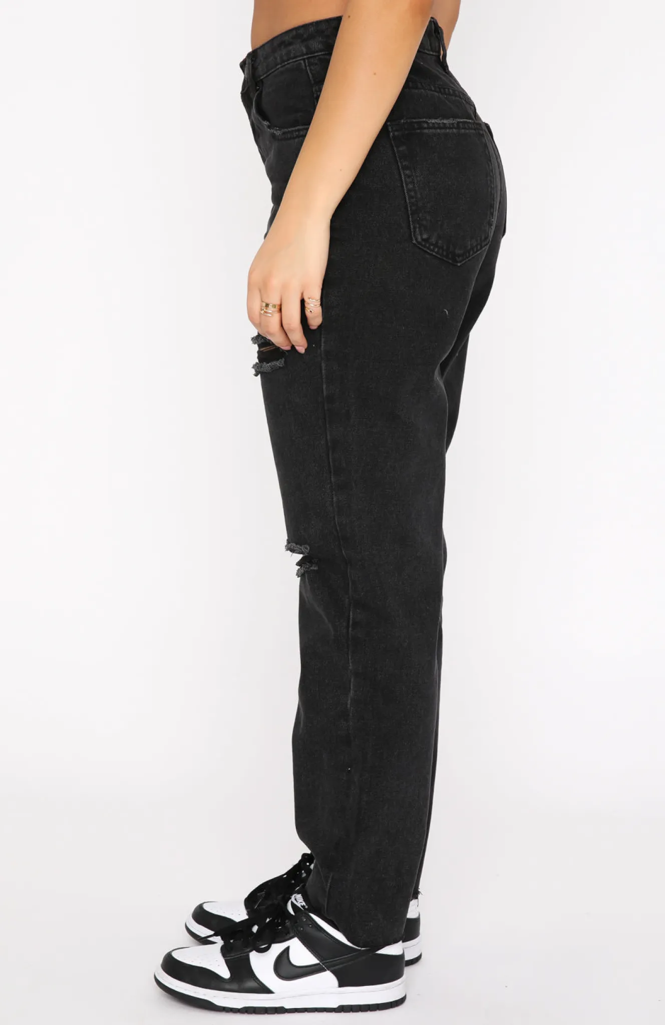Denim | White Fox Boutique Love Stoned Boyfriend Jeans Vintage black