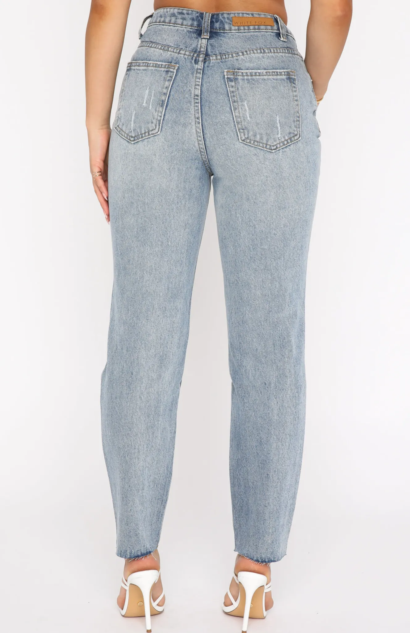 Denim | White Fox Boutique Love Stoned Boyfriend Jeans Retro Washed blue