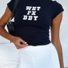 Shirts & Blouses | White Fox Boutique Mad About It Baby Tee Navy blue
