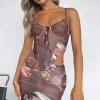 Shirts & Blouses | White Fox Boutique Made For You Bustier Romance Print brown