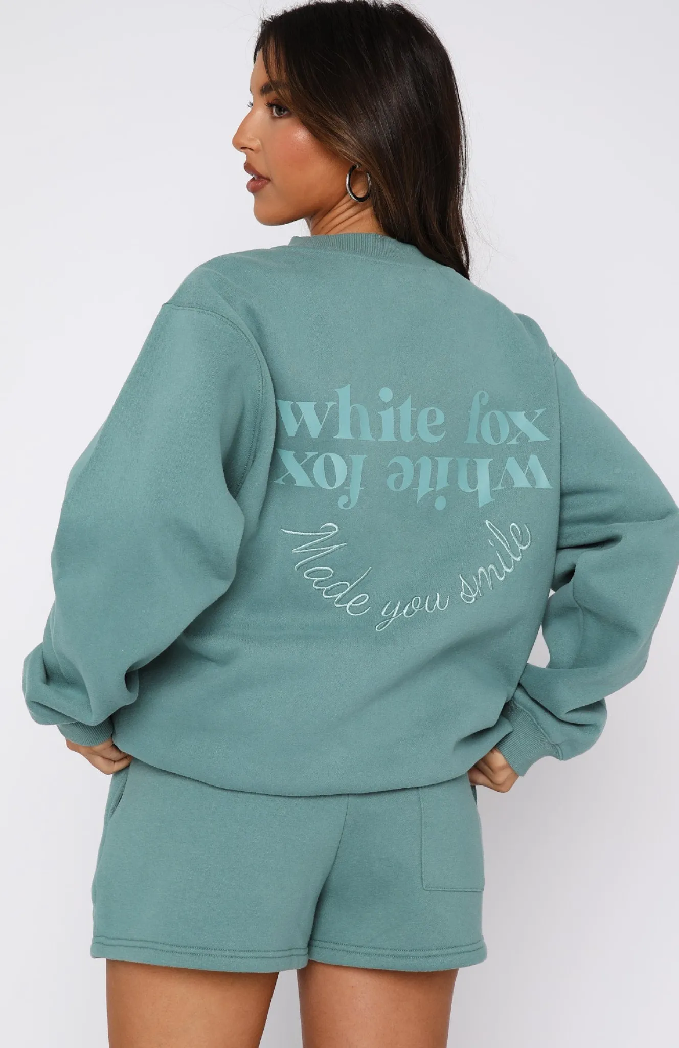 Shorts | White Fox Boutique Made You Smile Lounge Shorts Teal green