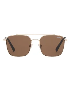 Sunglasses | White Fox Boutique Madrid Sunglasses Gold/Chocolate multi