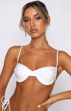 Bikini Tops | White Fox Boutique Magic In The Hamptons Bikini Top Shiny white