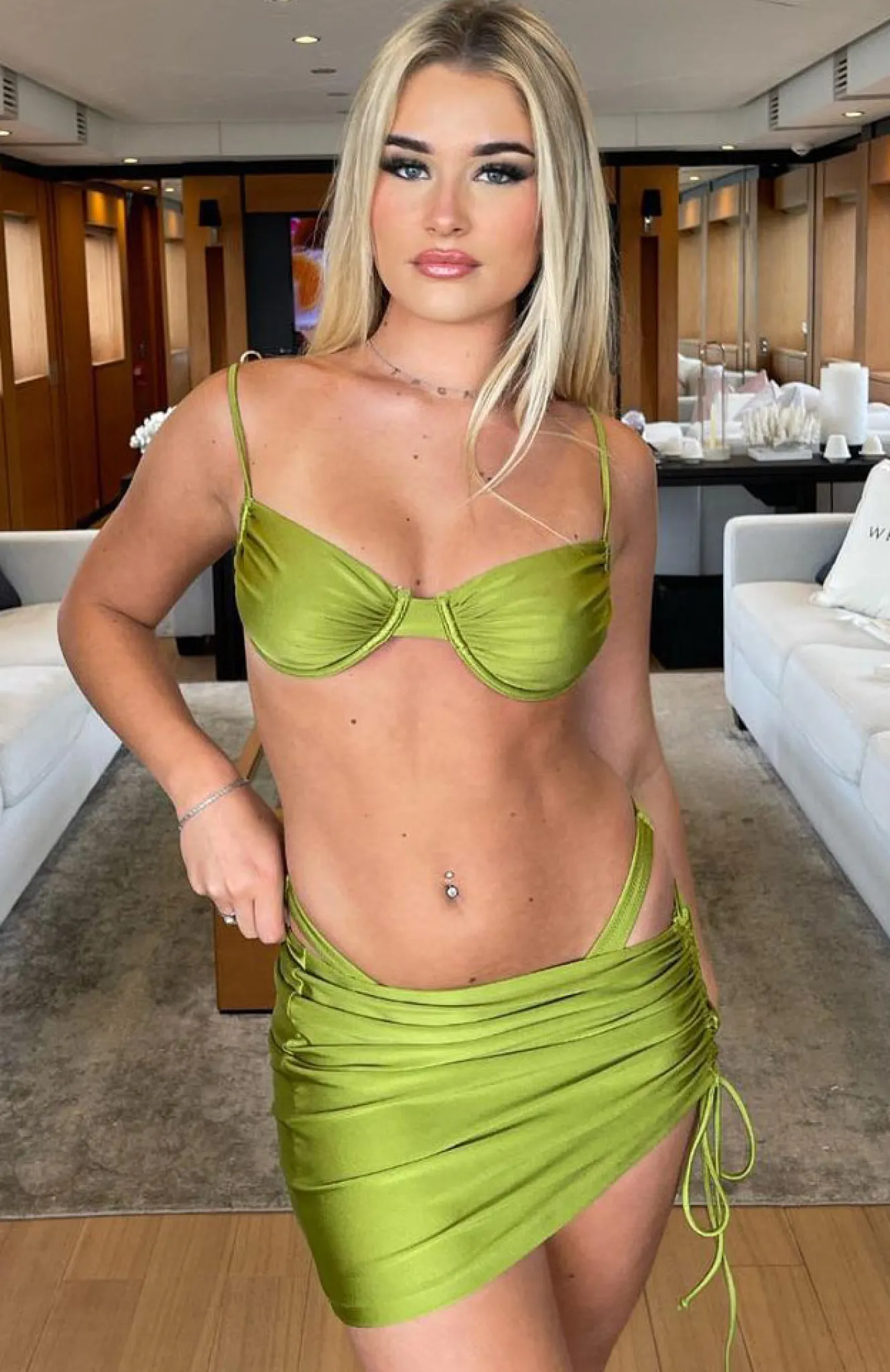 Bikini Tops | White Fox Boutique Magic In The Hamptons Bikini Top Shiny Olive green