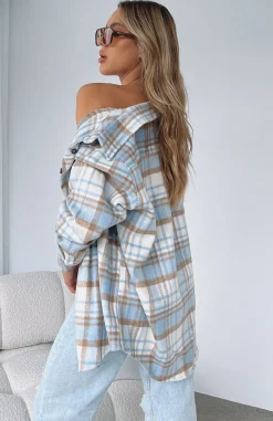 Jackets & Blazers | White Fox Boutique Make It Better Plaid Shirt blue