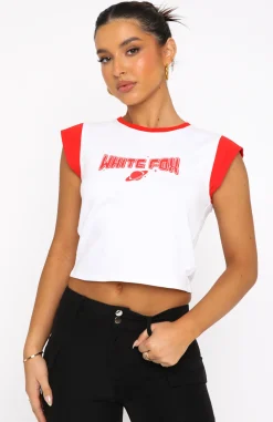Shirts & Blouses | White Fox Boutique Make It Work Baby Tee white