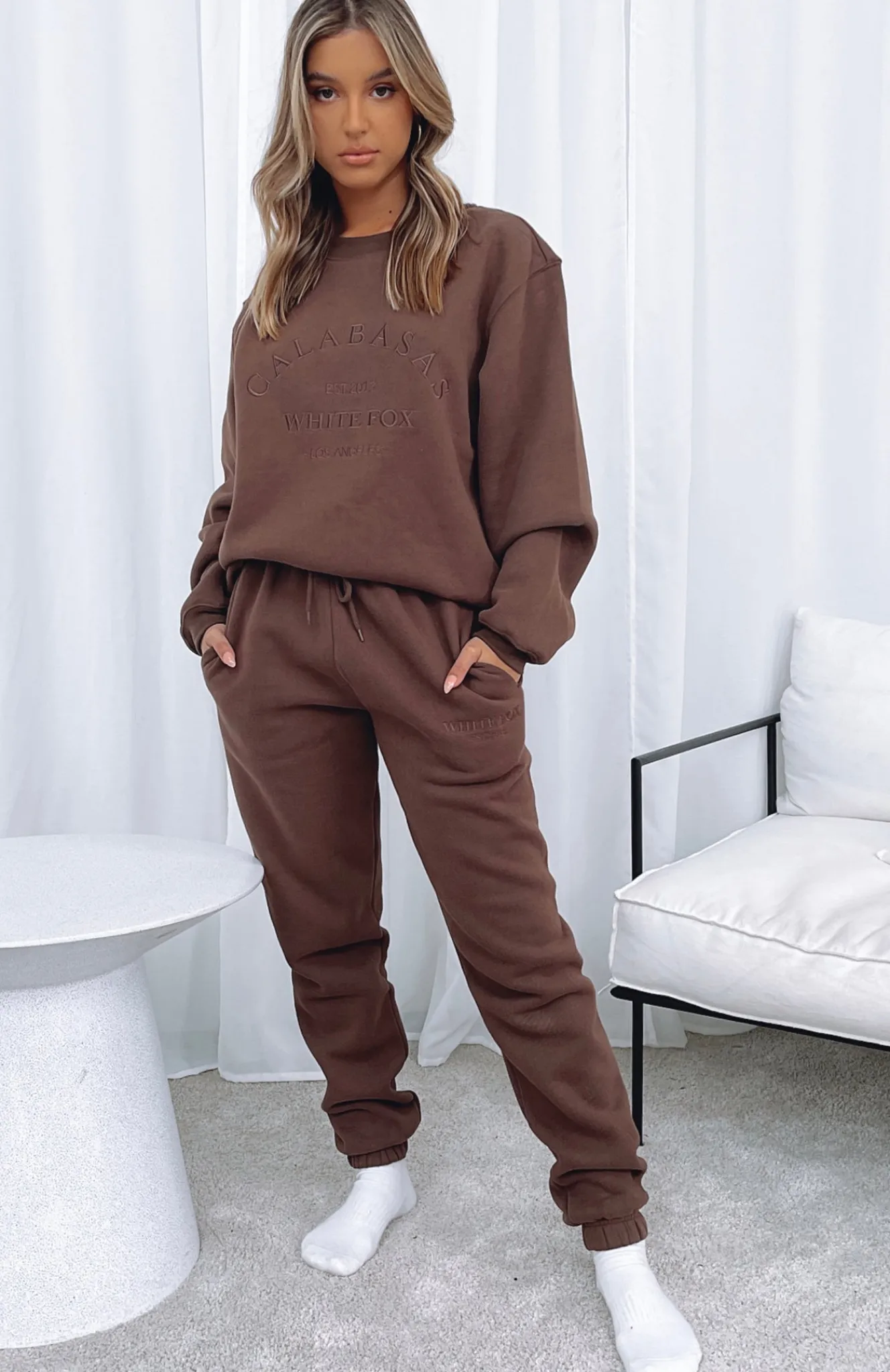 Sweatpants | White Fox Boutique Make You Mine Sweatpants Chocolate brown