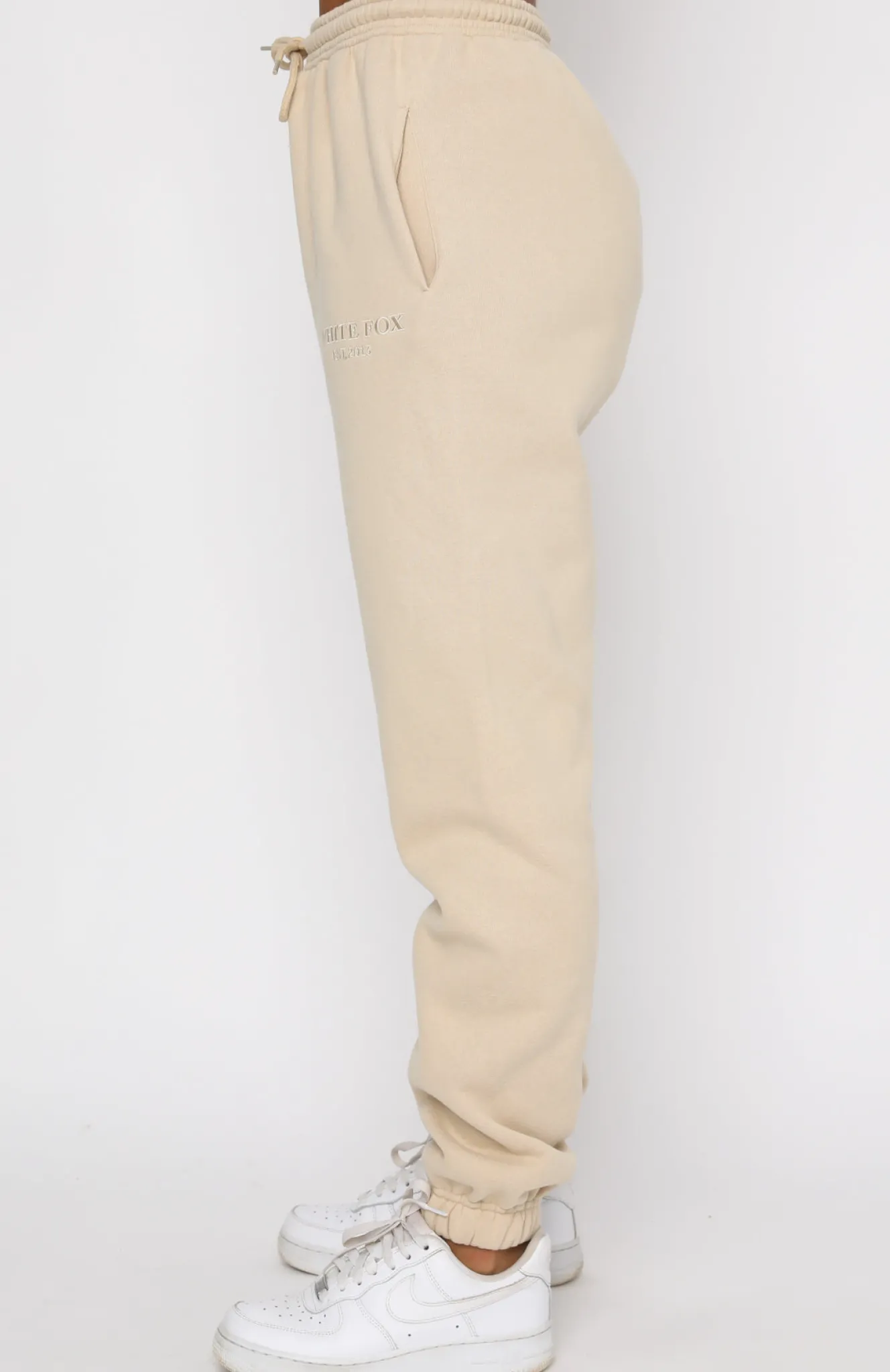 Sweatpants | White Fox Boutique Make You Mine Sweatpants Sand nude