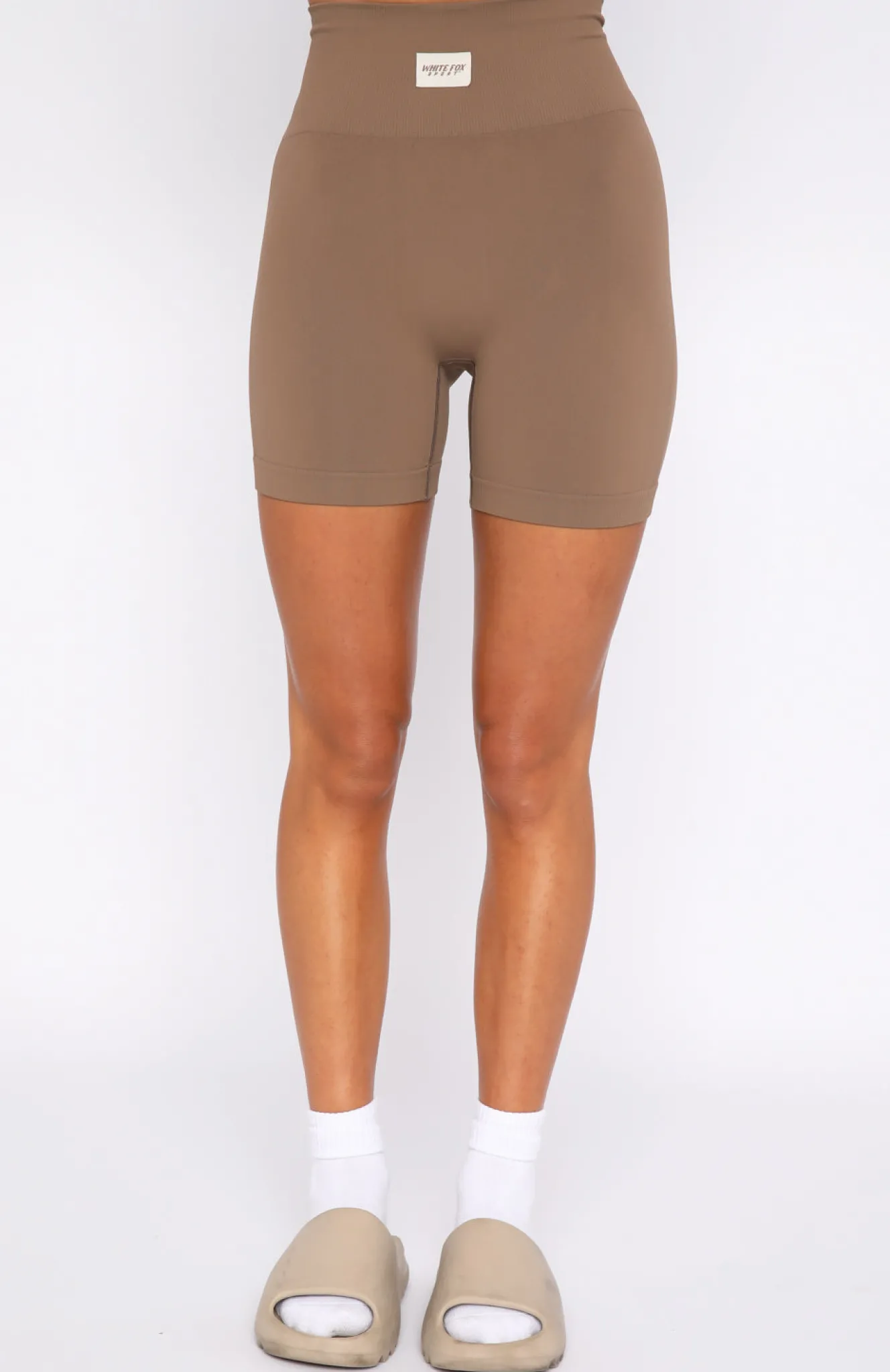 Shorts | White Fox Boutique Making Moves Seamless High Waisted Shorts Dolce brown