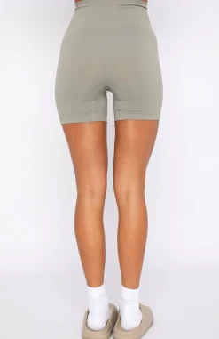 Shorts | White Fox Boutique Making Moves Seamless High Waisted Shorts Smoke grey