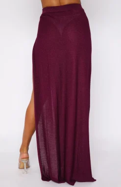 Resort Wear | White Fox Boutique Me Before You Maxi Skirt purple