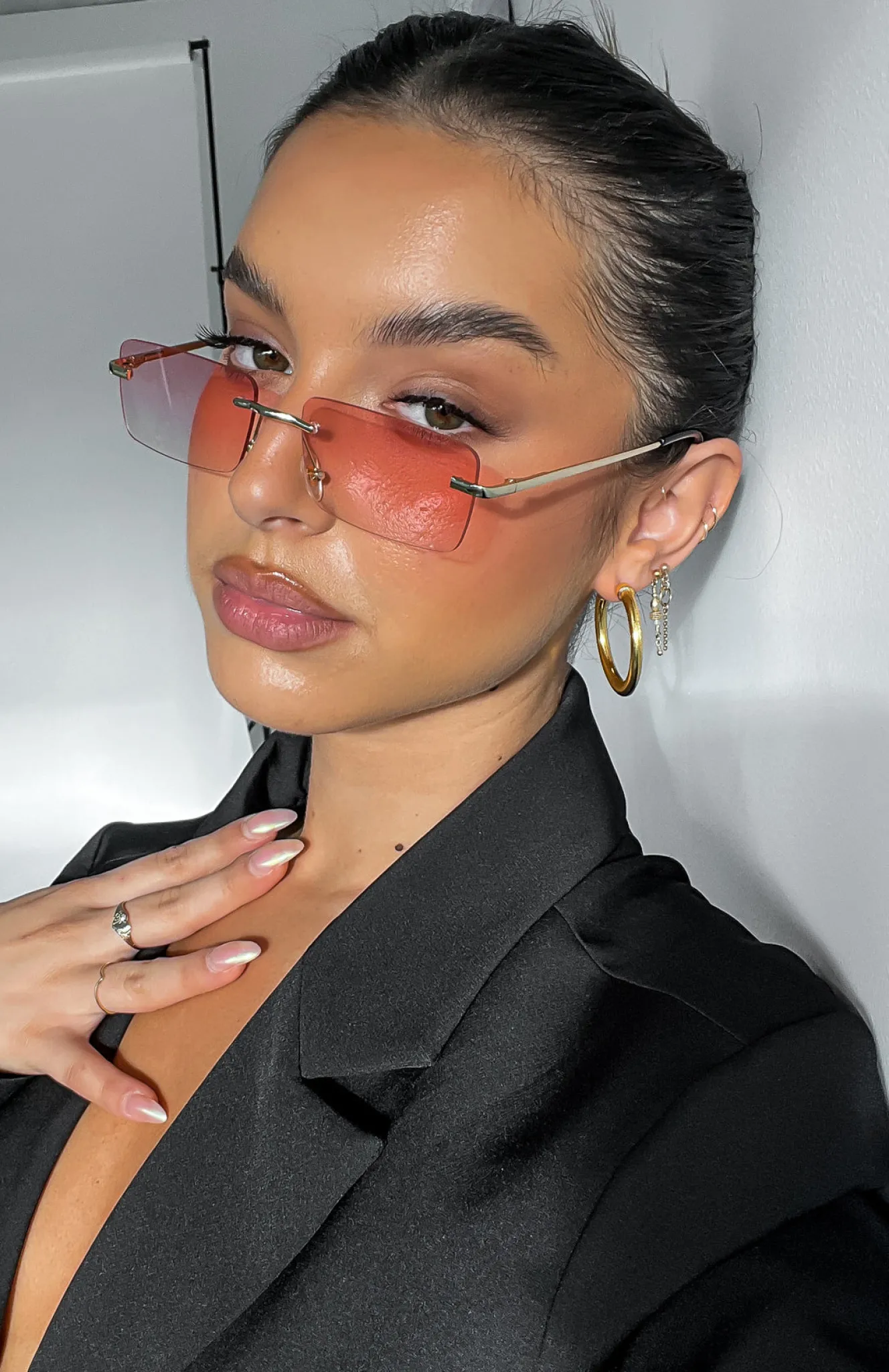 Sunglasses | White Fox Boutique Mia Sunglasses Fade pink