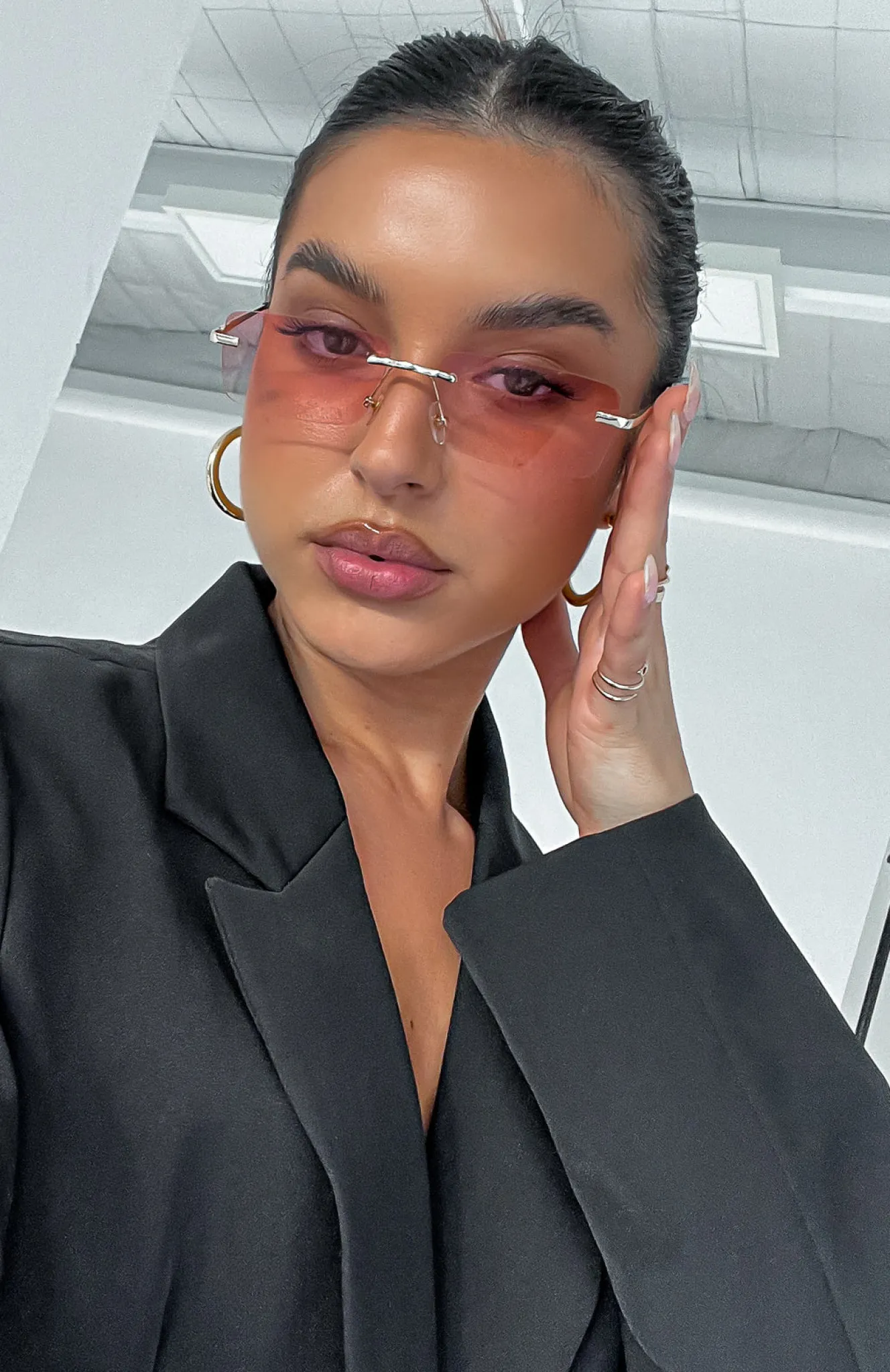 Sunglasses | White Fox Boutique Mia Sunglasses Fade pink