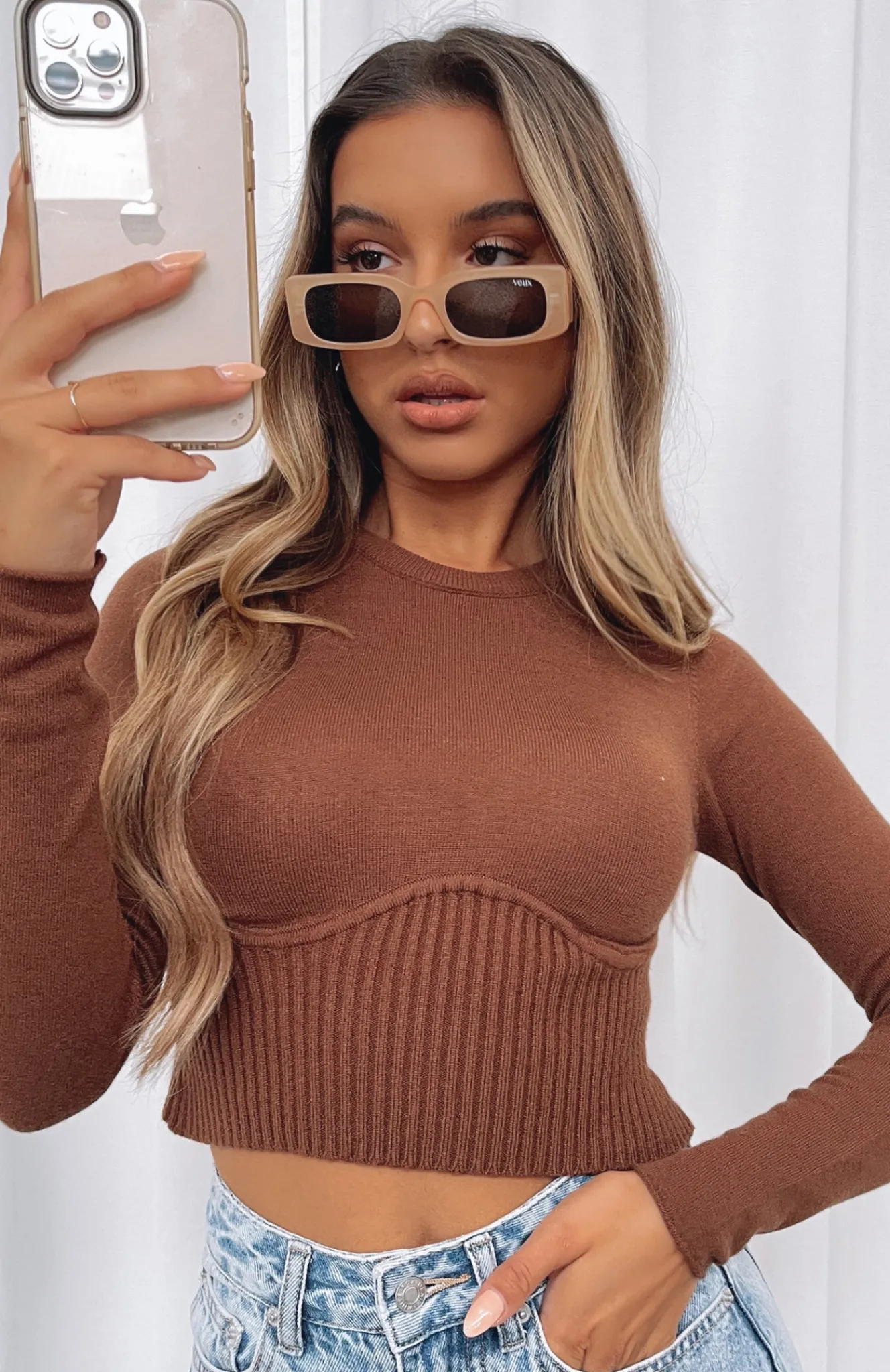 Sunglasses | White Fox Boutique Milan Sunglasses Sand nude