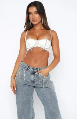 Shirts & Blouses | White Fox Boutique Million Dollar Baby Crop white