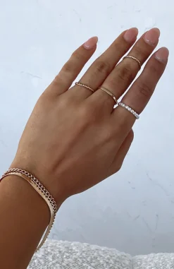 Jewellery | White Fox Boutique Molly Ring Set gold