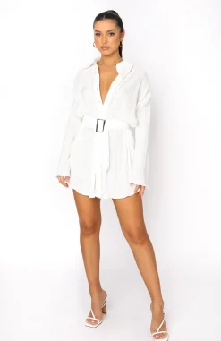 Restocked | White Fox Boutique More About Me Mini Dress white