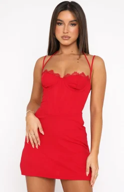 Restocked | White Fox Boutique Move Along Mini Dress red