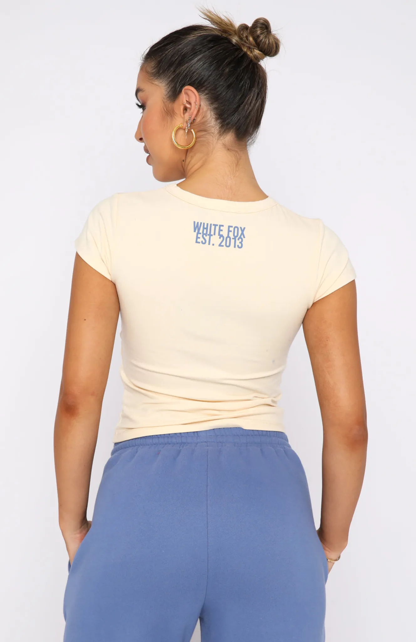 Shirts & Blouses | White Fox Boutique Moving Different Baby Tee Cream nude