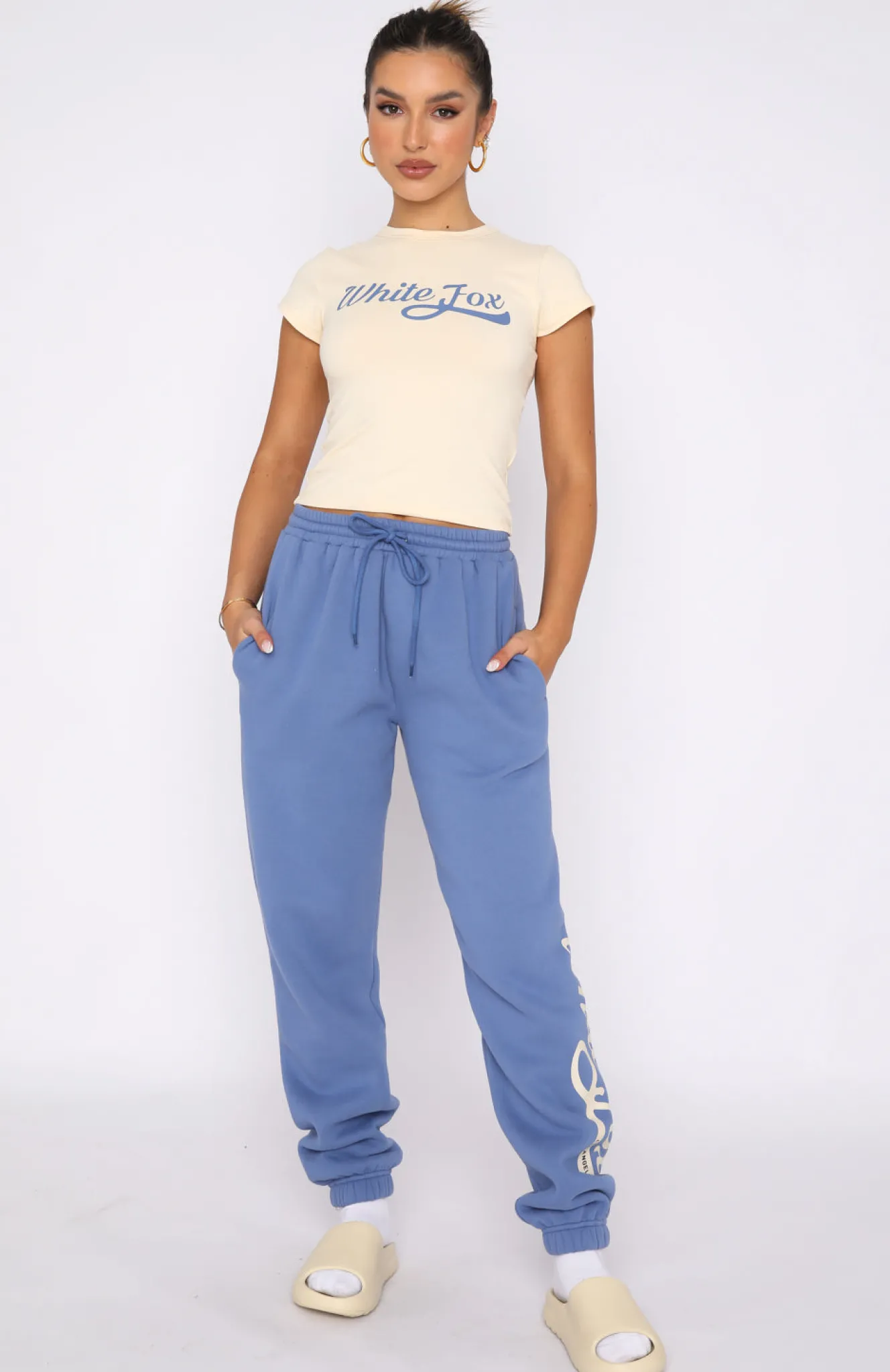Shirts & Blouses | White Fox Boutique Moving Different Baby Tee Cream nude
