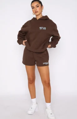 Shorts | White Fox Boutique Moving Different Lounge Shorts Chocolate brown