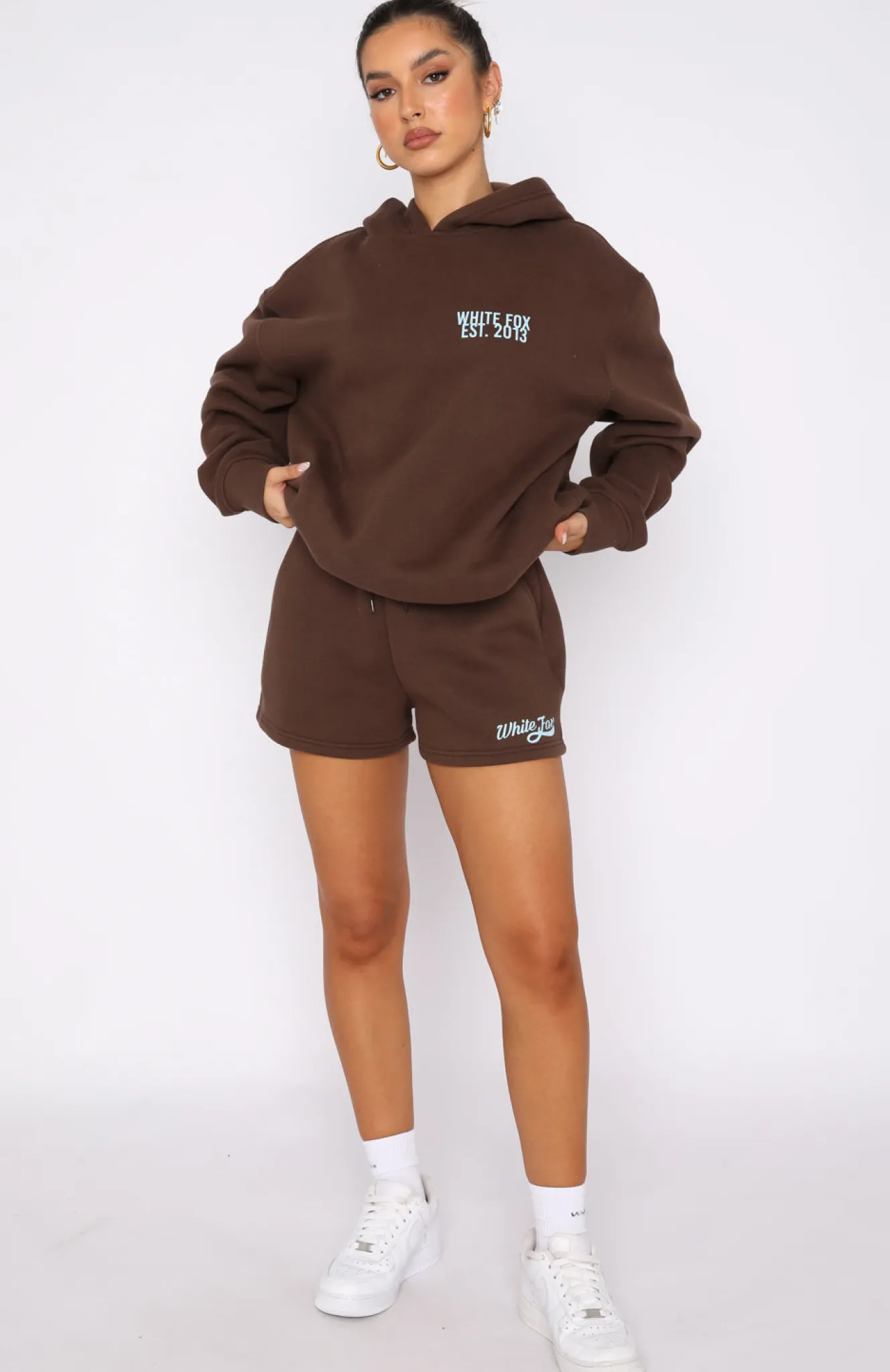 Shorts | White Fox Boutique Moving Different Lounge Shorts Chocolate brown