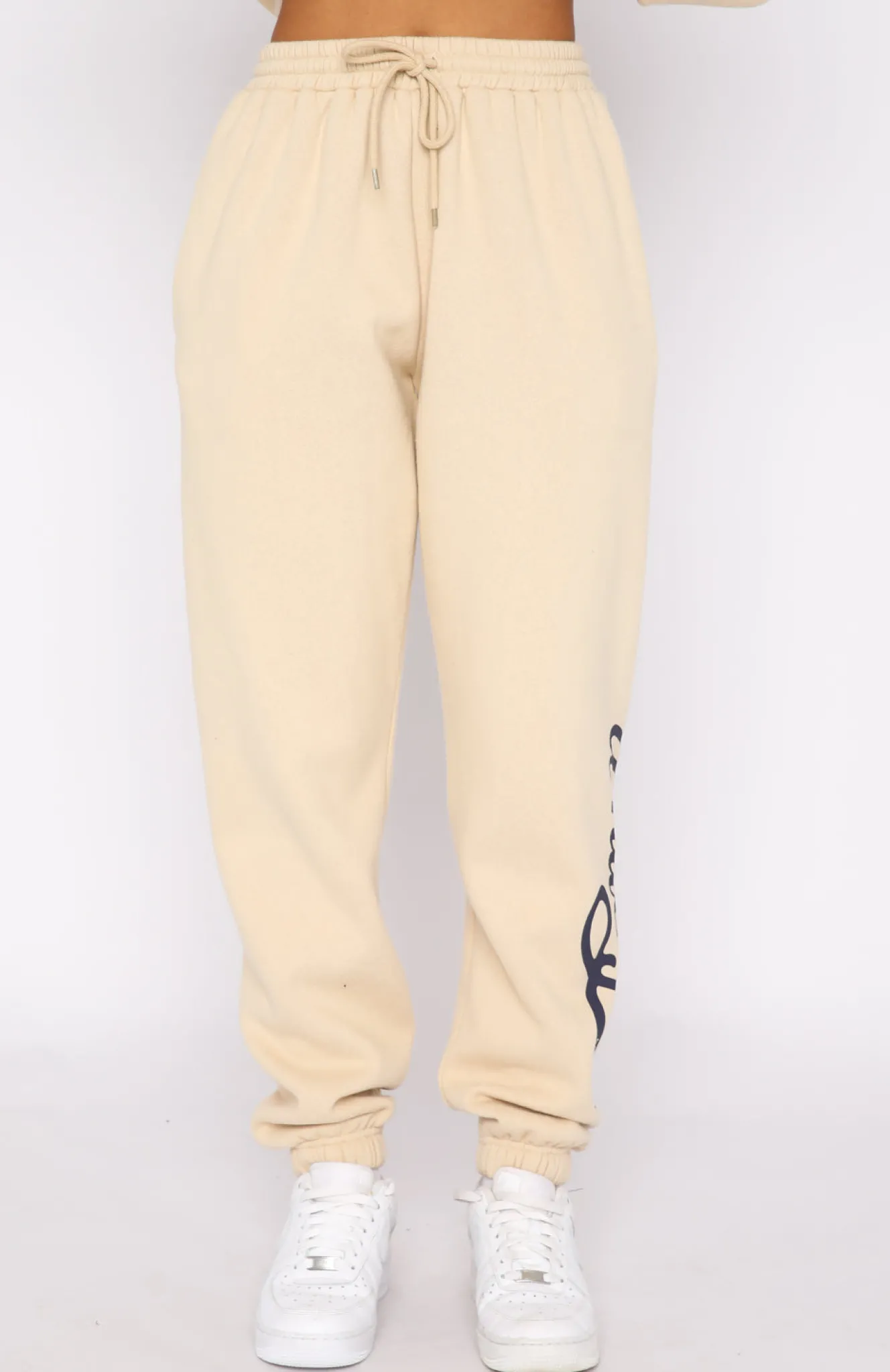 Sweatpants | White Fox Boutique Moving Different Sweatpants Sand nude
