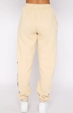 Sweatpants | White Fox Boutique Moving Different Sweatpants Sand nude