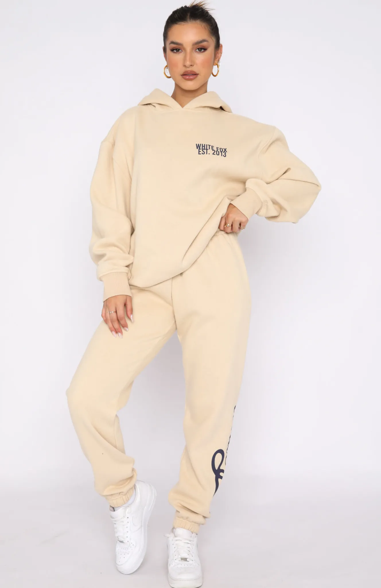 Sweatpants | White Fox Boutique Moving Different Sweatpants Sand nude