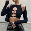 Shirts & Blouses | White Fox Boutique My Only Vice Long Sleeve Crop black