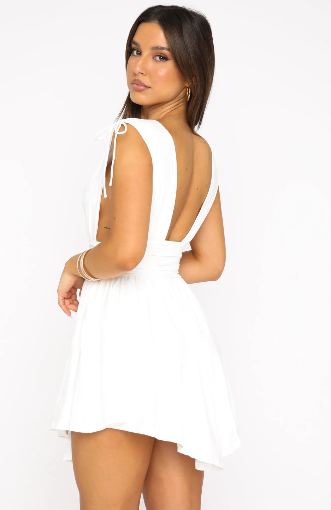Restocked | White Fox Boutique My Pleasure Mini Dress white