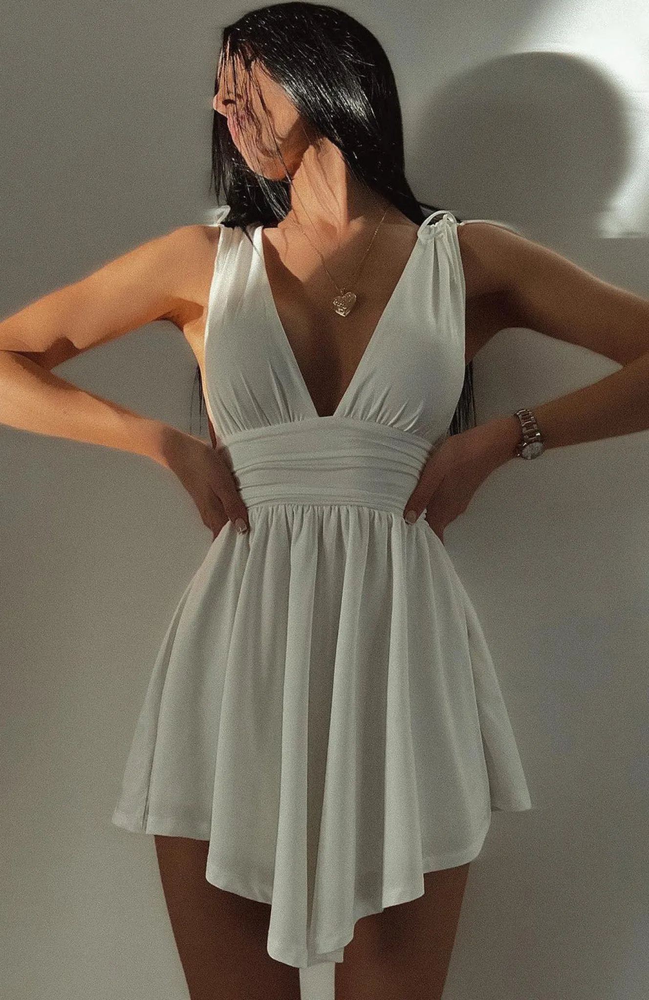 Restocked | White Fox Boutique My Pleasure Mini Dress white