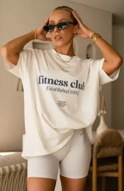 Sports Bras & Crops | White Fox Boutique Nate Oversized T-Shirt white