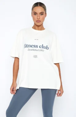 Sports Bras & Crops | White Fox Boutique Nate Oversized T-Shirt white