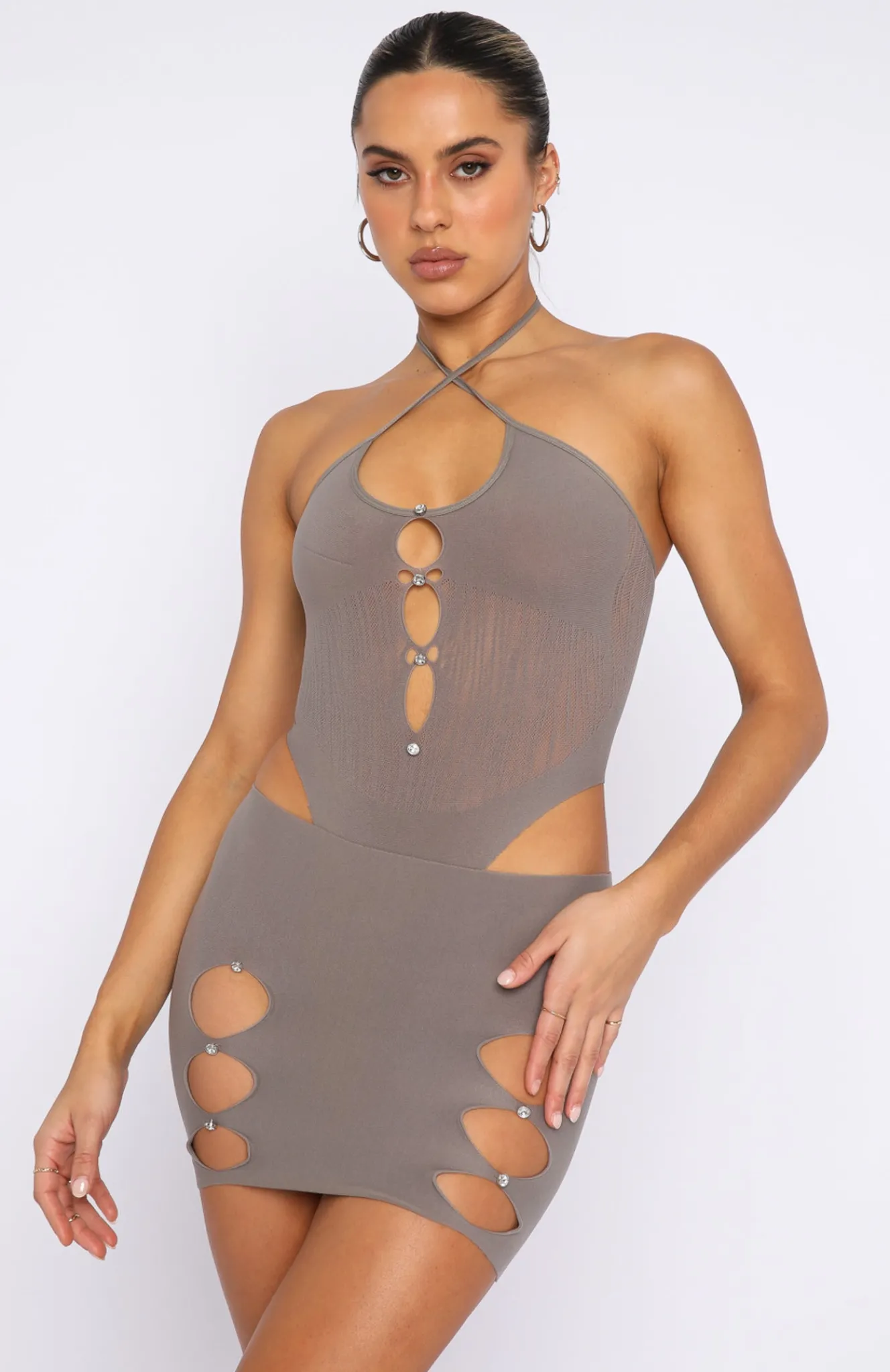 Shirts & Blouses | White Fox Boutique Need You Here Bodysuit Mushroom brown