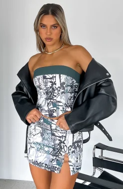 Shirts & Blouses | White Fox Boutique Needing Something Bustier Graffiti green