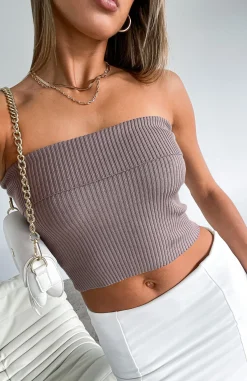 Shirts & Blouses | White Fox Boutique Neutral Feeling Knit Crop Mocha brown