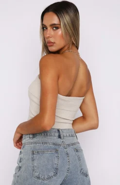Shirts & Blouses | White Fox Boutique Neutral Feeling Knit Crop Oat nude