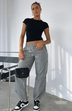 Pants | White Fox Boutique Never Blend In Cargo Pants Charcoal grey
