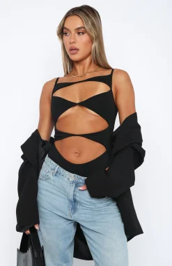 Shirts & Blouses | White Fox Boutique Never Sleep Bodysuit black