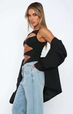 Shirts & Blouses | White Fox Boutique Never Sleep Bodysuit black